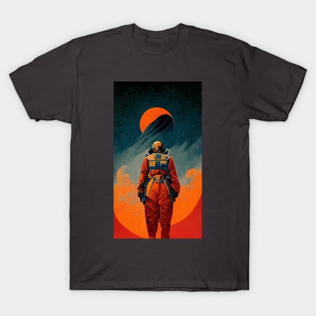 Space Suite Retro Scifi design T-Shirt by JoshWhiteArt